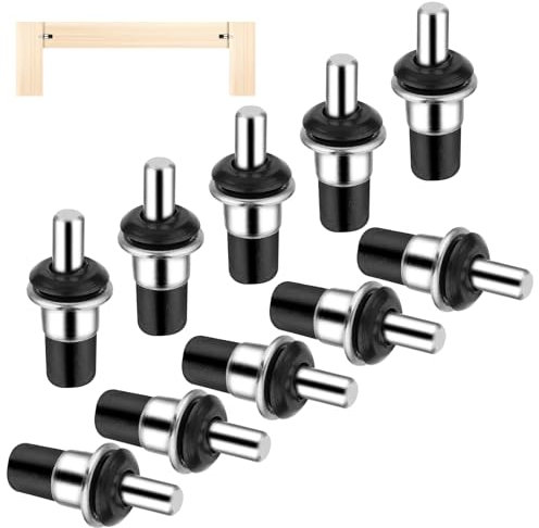Andibro 10 Pieces Cabinet Door Repair Pins, Spring Loaded Pins Replacement Repair Pins Kitchen Damper Shutter Pin Shoe Rack Furniture Fittings Connector Telescopic Pins