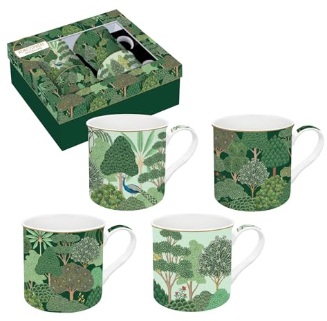 Easy Life COFFRET 4 MUGS 30CL EN PORCELAINE COFFEE MANIA New