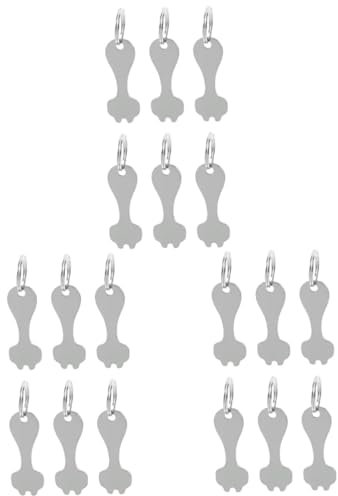 Cabilock 18pcs Elegant Trolley Tokens Token Keychain for Shopping Cart Trolley Keyring Pendant