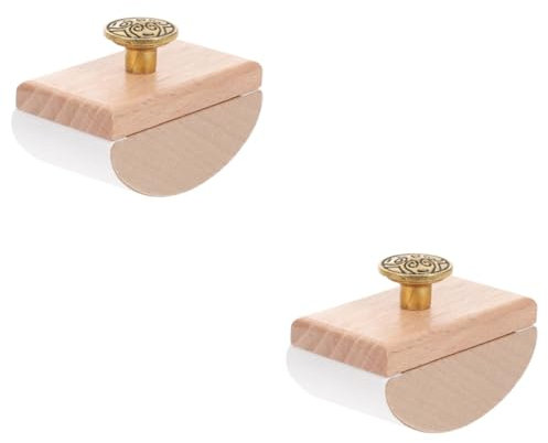 Gogogmee 2stücke Portable Holz Rocker Blotter Schnelltrocknendes Tintenabsorptionswerkzeug Für Schule Und Büro Für Kalligraphie Und Schreibwaren