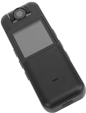Plyisty Caméscope porté sur Le Corps, Enregistreur Vidéo Infrarouge, Objectif Rotatif à 180 °, Enregistrement Full HD 1080P, Adsorption Magnétique WiFi sans Fil pour la Vie Quotidienne