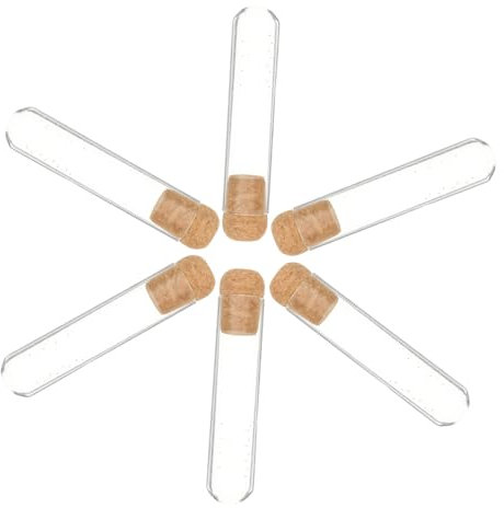 HOLIDYOYO 6piezas Infusor De De Vidrio Reutilizable Filtro De Corcho De Colador Oficina y Hogar Transparente y Elegante