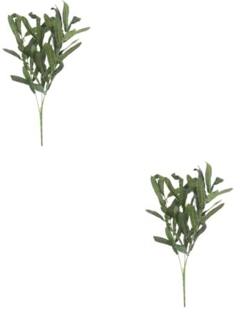 Alipis 2pièces Décoration De Olivier Artificielle Simulée pour Décorations De Maison Et Événements Accessoire Floral pour Mariage Et