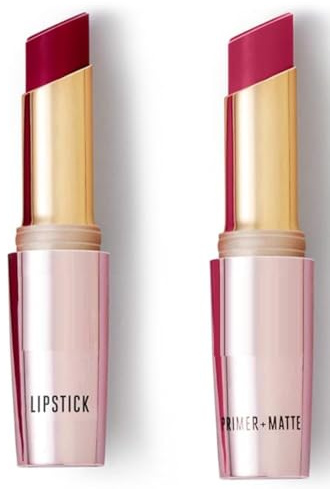 Lip Color Deep Wine (Matte) & Primer + Matte Lip Color MP5 Maroon Mix, 3.6 g