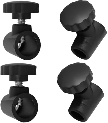 4PCS RV Window Lock Knob Heavy Duty Window Stay Lock Replacement Knob Plum Knob Compatible with 10mm to 13mm Connector for Caravan Motorhome Camper