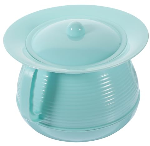 SOPOTUTU Vasino per Bambini con Coperchio in Plastica Riutilizzabile che Blocca Odori, Design Semplice, per Uso Domestico e Ospedaliero