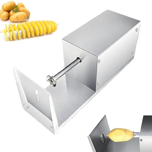EpyGnom Cortadores para Patatas y Verduras Fritas en Espiral Electrico con Interruptor On/Off Espiralizador de Verduras de Acero Inoxidable para Cocinas Domésticas y Profesionales