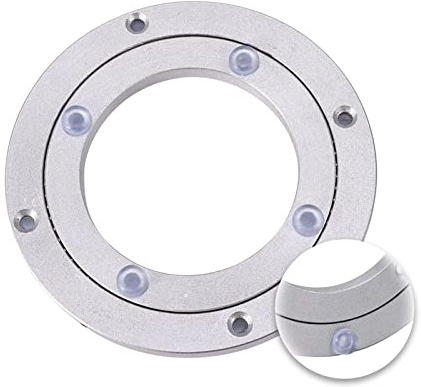 VAYEODEYU Table Aluminum Turntable, Lazy Susan Ball Bearing Turntable Aluminum Alloy 5-32 inches(5 inches (125mm))