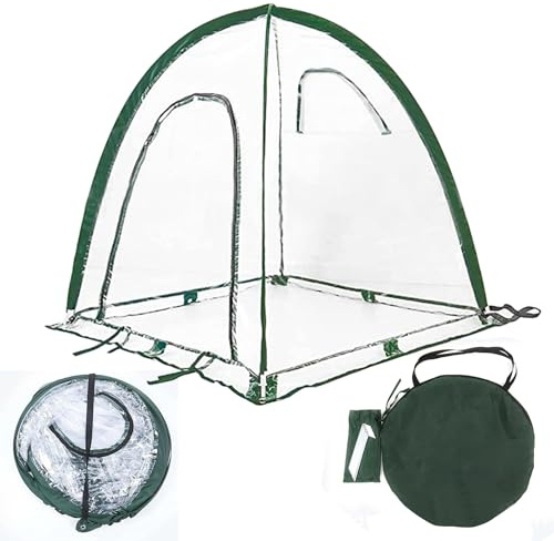 Couverture De Serre Pop-up – Maison De Fleurs Portable De 120 Cm, Protection des Intérieure Et Extérieure, Couverture Végétale | Mini Serre pour Le Jardinage par Gel Froid, Soins des D