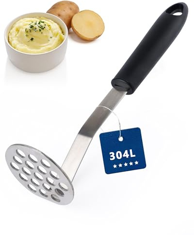Acual Machacador de Patatas Acero Inox 304 Triturador Puré Sin Grumos