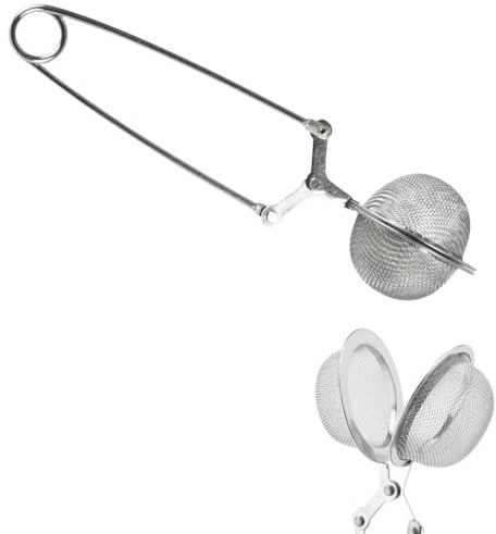 Teiger Mehlsieb Edelstahl Hand Feinsieb für Mehl Kakao Puderzucker Backen | Feinmaschiges Edelstahl-Sieb zum gezielten Bestäuben von Brot & Gebäck, ideal für Mehl, Kakao & Puderzucker, handlich