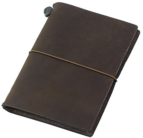 MIDORI Traveler's Notebook - Passport Size, Brown Leather (Small)
