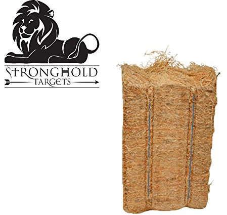 Stronghold Holzwolleballen | Größe: 40 x 48 x 80 cm - 20 kg; Ziel, Zielscheibe für den Bogensport, Armbrust, Schießen mit Pfeil und Bogen,