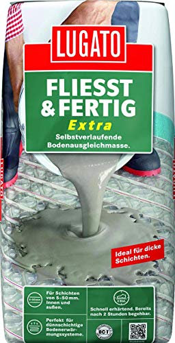 Lugato Fließt und Fertig extra 20 kg/Sack für innen und außen, bis 50mm Höhe