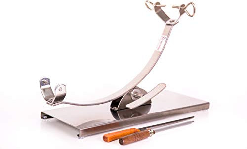 FERRETERIA LEPANTO JAMONERO BASCULANTE Acero Inoxidable + Regalo Cuchillo Y CHAIRA