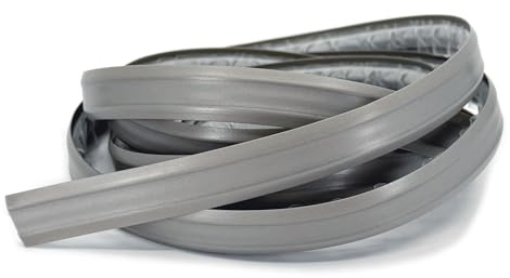 InstaTrim The Original Flexible Trim -10ft Grey 3/4 Wide Caulk Tape - Adhesive Trim with Many Uses Including Caulking for Bathtubs, Sinks, Counters, Tile, Floors - Made in USA