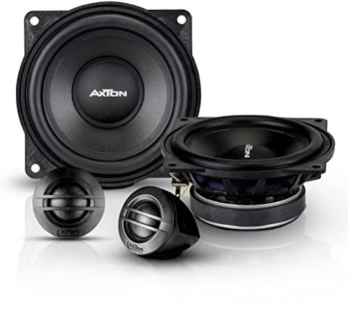 AXTON ATC100S – klangstarkes 10 cm / 4“ Komponenten System, 2-Wege Auto-Lautsprecher mit nur 39 mm Einbautiefe, Soundsystem mit 60 Watt RMS