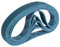 3M Scotch Brite Schleifband Schleifband Vliesband Rohrbandschleifer Schleifmaschine SC-BL 40x760mm, 5 Stück,(Grade: veryfine, Color: Blue, Korn :280)