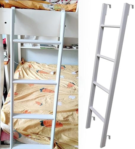 GODFSAHG Scala a Castello sospesa Scala per Letto a 4/5 gradini Scala per Letto Singolo Scala di Metallo Sostitutiva per Letto Singolo 45/51/55/59 Scala per Salire sul Lato del Letto co