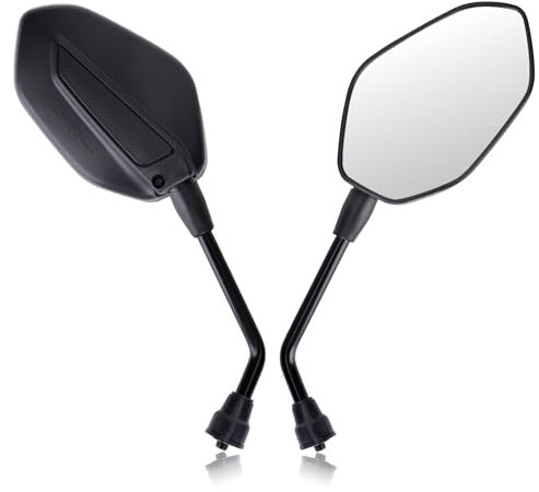 Cretassion 2 specchietti retrovisori per moto e scooter M8, omologati E9, compatibili con scooter, ciclomotori, ditt-bike