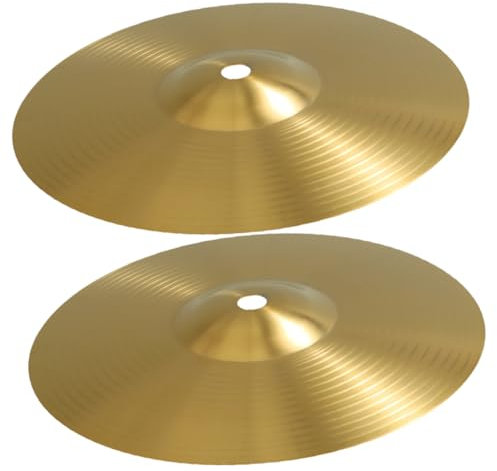 QUMIIRITY 2stücke Teiliges Schlagzeug-becken-set Messing Crash Cymbals Jazz Becken Robust Leicht Tragbar Für Drum Kits Percussion Musikinstrument Zubehör Geschenk Für Schlagzeuger