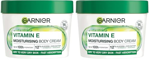 Garnier Body Superfood, Nourishing Body Cream, With Avocado & Omega 6, Body Cream for Dry Skin, Vegan Formula, Approved by Cruelty Free International, 380ml (Pack of 2)