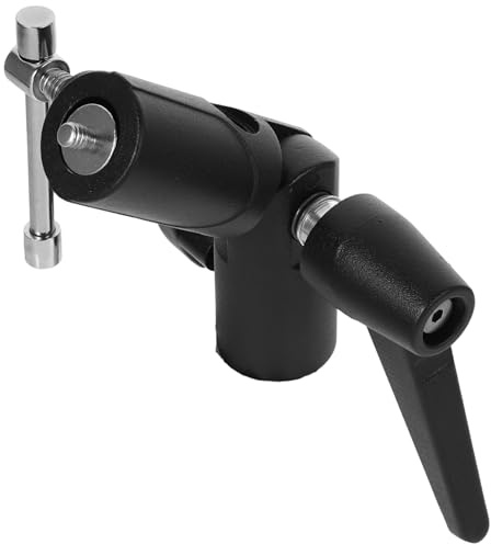 Operitacx Adaptador Soporte De Iluminación De Aleación De Aluminio para Flash y Paraguas, Soporte Metálico h Multifunción para Trípode Externo, Uso Fotográfico Profesional, Color Metálico