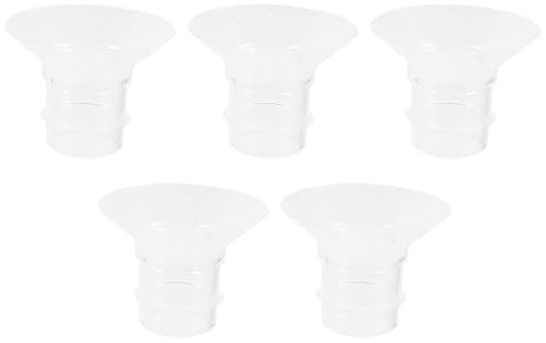 FOYTOKI Inserti Flangiati in Silicone 5 Pezzi (13-21 Mm) per Tiralatte Indossabili ed Elettrici, Parti di Ricambio per Flangia Tiralatte, Accessori Sicuri e Confortevoli per Allattamento