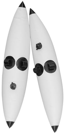 Gralara 2 Pezzi Galleggiante Stabilizzatore Kayak Gonfiabile Galleggiante Stabilizzatore Facile da Montare Attrezzatura Nautica per Pesca, Bianco