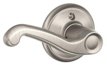 SCHLAGE LOCK CO F170VFLA619LH Flair Dummy LH Lever, Nickel