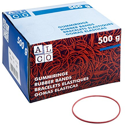 ALCO-Albert - Gummiringe Ø 100 mm, 500 g rot