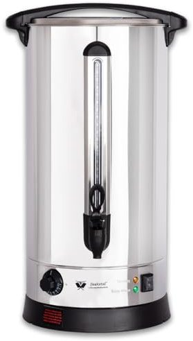 Beeketal 'BGWK30' Gastro Glühweinkocher 30 Liter Volumen mit Füllstandskala, Anit-Tropf Zapfhahn und stufenlos regelbarem Thermostat (30-110 °C), Profi Edelstahl Wasserkocher mit 2500 Watt Leistung