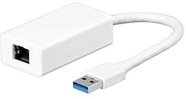 Goobay 95442 Adaptador de Cable RJ-45 USB 3.0 Blanco - Adaptador para Cable (RJ-45, USB 3.0, Macho/Hembra, Blanco)