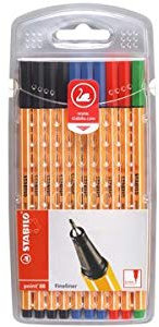 STABILO Fineliner point 88, 10er Office-Etui, Sie erhalten 1 Packung, Packungsinhalt: 10 er Etui