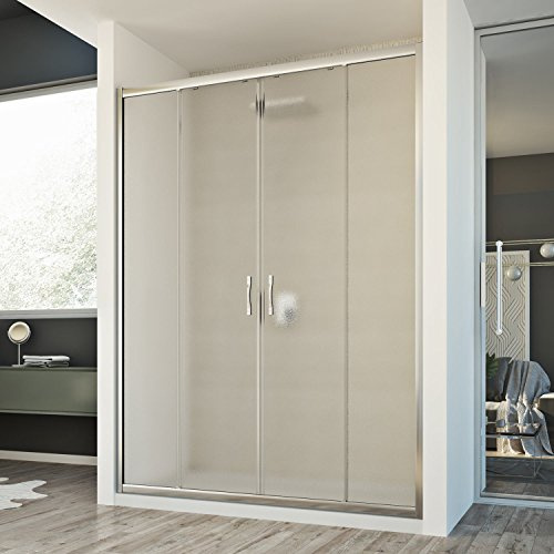 Idralite Duschtür Young 2 Türen 160CM H198 Strukturglas C