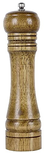 sourcing map Haus Holz Handkurbel Twist Salz Gewürz Pfeffer Mühle Schleifer Shaker Bronze de