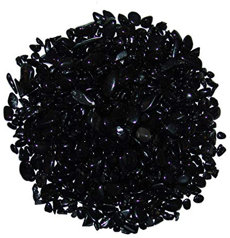 Turmalin Schwarz Schörl mini Trommelsteine ca. 3-10 mm 100 g
