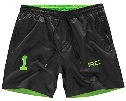 Rock Creek Herren Badeshorts Badehose Schwimmhose Schwimmshort Shorts Sommershorts Strandshorts Sportshorts Bermudas H-176 Schwarz 2XL