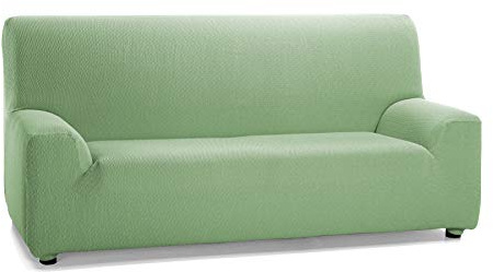 Martina Home Tunez Elastischer Sofabezug, Baumwolle Kunststoff, Grün (Mus), 3 Sitzers (170 bis 220 cm)