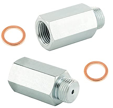 LST 2x Edelstahl Adapter Lambdaor Lambdasonde Katalysator mit Dichtringen