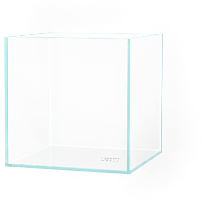 Landen 20C 2 Gallonen Würfel Randlos Low Iron Clear Aquarium Tank All Glass Aquarium, Kleines Betta-Fischtank, B 7.8×D7.8×H7.8(20x20x20cm) 5mm Dicke mit Nano-Schaum-Nivelliermatte