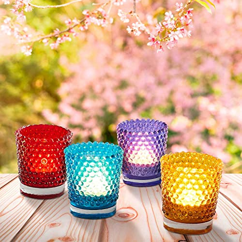4er Set Orientalisches Teelichtglas Alian handgemacht aus Glas 6,5 cm
