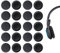 10 Paar Computer-Kopfhörer-Schwammabdeckungen, Schwarze Ersatz-Kopfhörerpolster, weiche Schaumstoff-Kopfhörer-Abdeckung (50 mm)