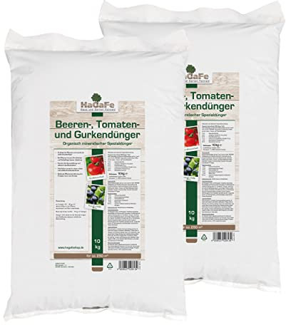 HaGaFe Beerendünger Tomatendünger Gurkendünger Gemüsedünger (20 kg (2 x 10 kg))