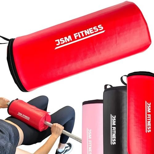 JSM FITNESS Hip Thrust skivstång kudde – extra tjocka gymkuddar för höft och glute bridge – EPE-skumskydd och stängning – Hip Thrust-kudde för män och kvinnor