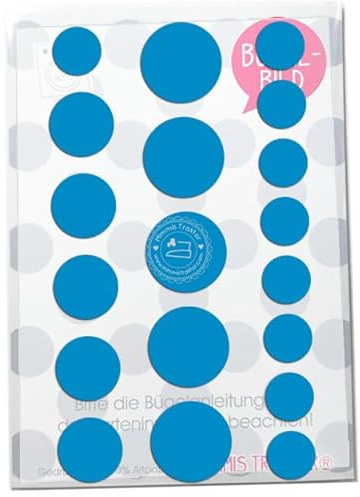 Bügelbild 20 Konfetti Punkte Farbwahl FLEXFOLIE Kreise zum Übereinanderbügeln Aufbügler Applikationen Bügelsticker für Stoffe Textilien Kinder zum Aufbügeln Flicken