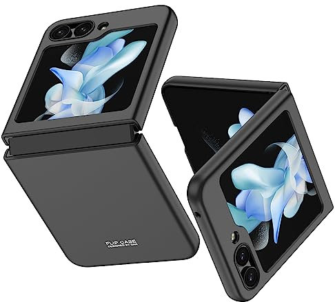 TINGYR Hülle für Samsung Galaxy Z Flip 5, [Anti-Drop, Anti-Scratch, Anti-Fingerabdruck] Schlanker Vollschutz, Case Cover Handyhülle für Samsung Galaxy Z Flip 5.(Schwarz)