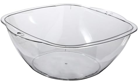 Gogogmee Bassin Transparent Pour Lavage Lavabo De Salon Lavabo Plastique Résistant Et Facile à Utiliser