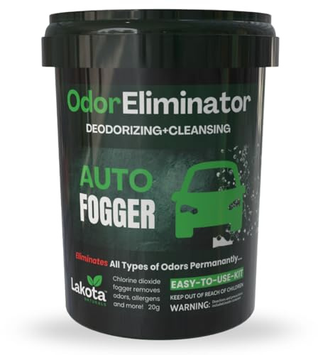 Chlorine Dioxide Fogger Deodorizing Kit, Car Bomb Odor Eliminator, Smoke Smell Remover For Car, Scent Bomb Air Freshener & Deodorizer. Easy to Use Kit Eliminates All Kinds of Odors!