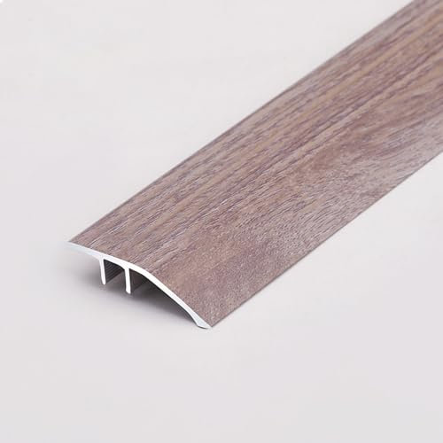 SnamicE Türübergangsleiste für Rollstühle, Schwellenreduzierer aus Metall mit Holzmaserung für Teppich zu Zement/Holzboden zu Fliesen/unebene Böden, 25 31 36 45 59 65, FW 4,F-W 42MM - 53in/134.6cm